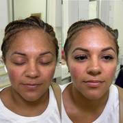 Brow fill and cluster lashes